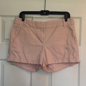 J. Crew Blush Pink Cotton Casual High-Rise Shorts
